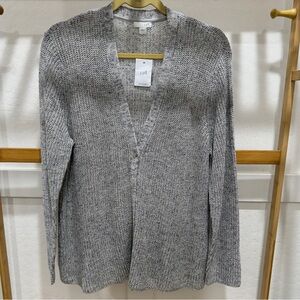 J. Jill Soft Gray Women's Open Cardigan